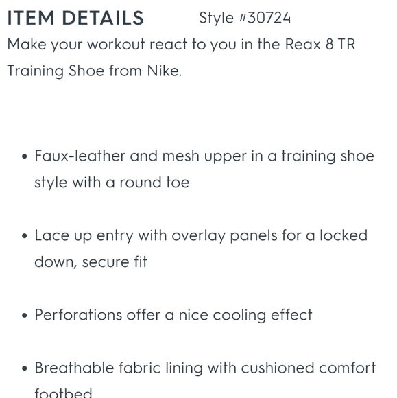 Nike Men's Reax 8 TR Training Shoe - Picture 9 of 9